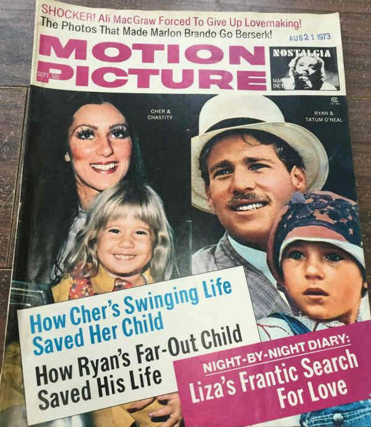 MOTION PICTURE magazine side cover Issue 751 September 1973