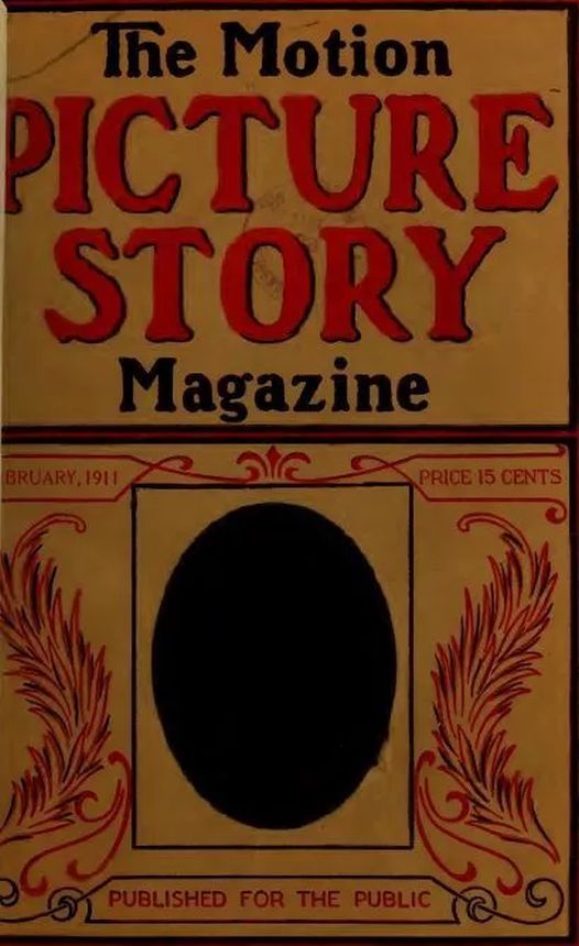 MOTION PICTURE magazine side cover  February 1911