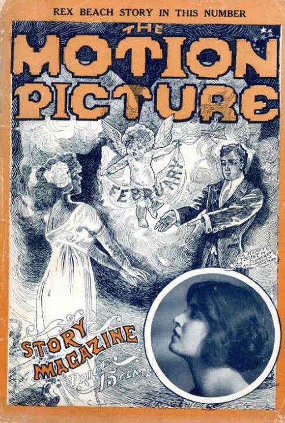 MOTION PICTURE magazine side cover  February 1913