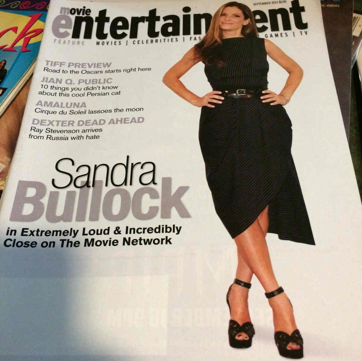 MOVIE ENTERTAINMENT magazine side cover September 2012