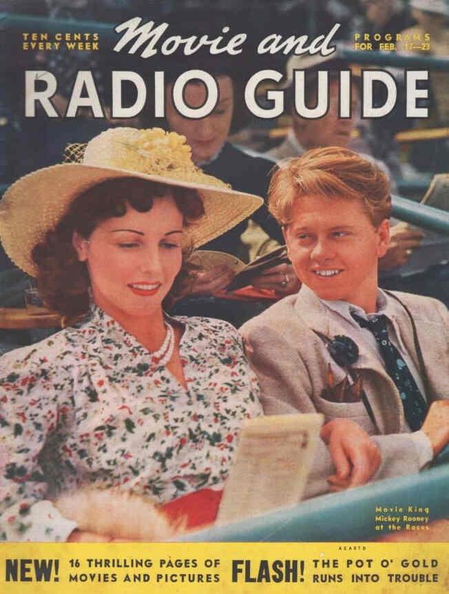MOVIE-RADIO GUIDE magazine side cover 17 February 1940