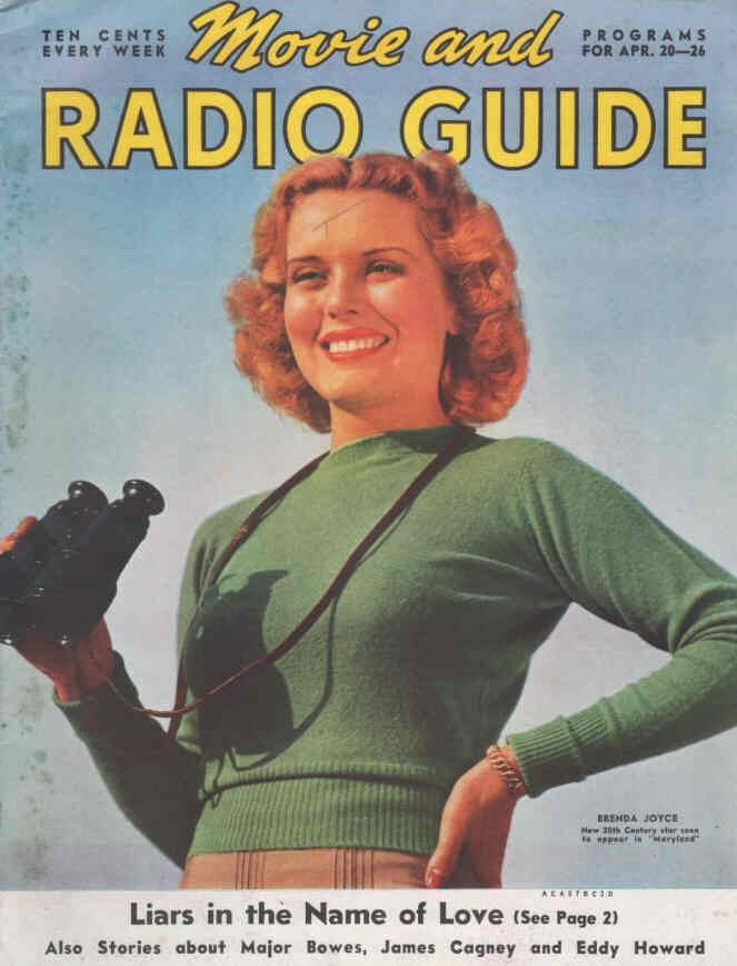 MOVIE-RADIO GUIDE magazine side cover 20 April 1940