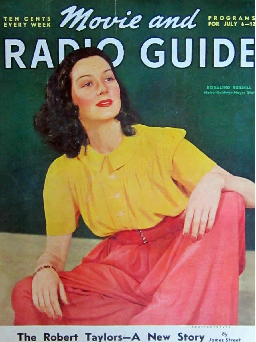 MOVIE-RADIO GUIDE magazine side cover 6 July 1940