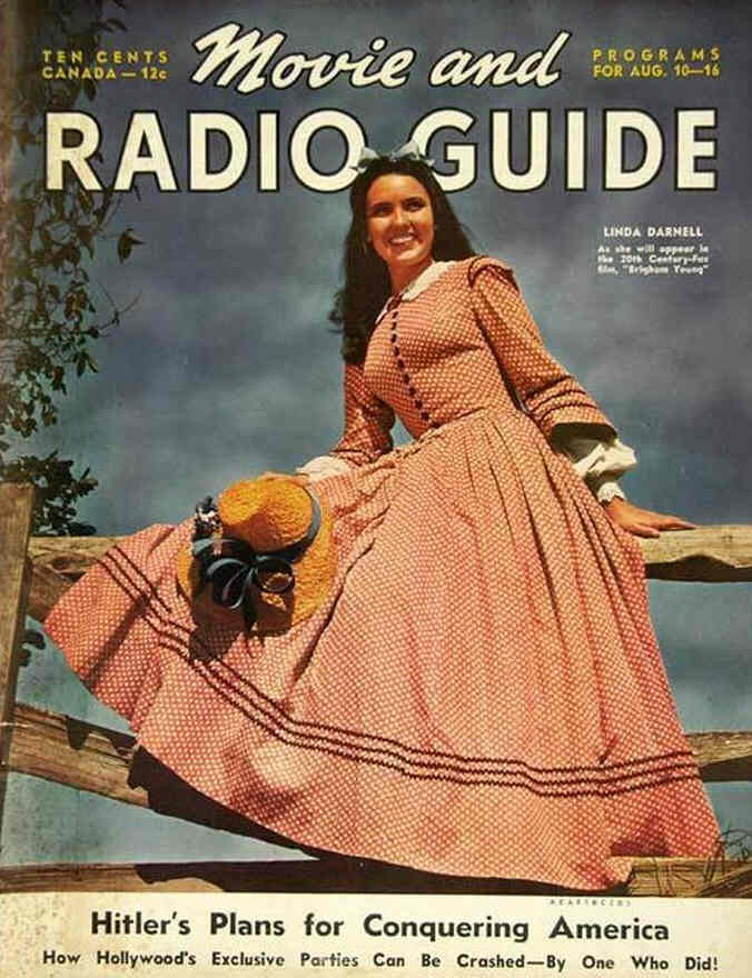 MOVIE-RADIO GUIDE magazine side cover 10 August 1940