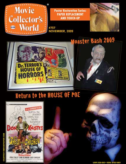 MOVIE COLLECTORS WORLD magazine side cover Issue 737 November 2009
