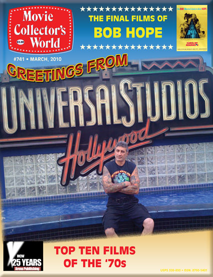 MOVIE COLLECTORS WORLD magazine side cover Issue 741 March 2010