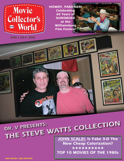 MOVIE COLLECTORS WORLD magazine side cover Issue 745 July 2010