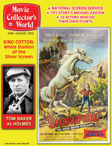 MOVIE COLLECTORS WORLD magazine side cover Issue 746 August 2010