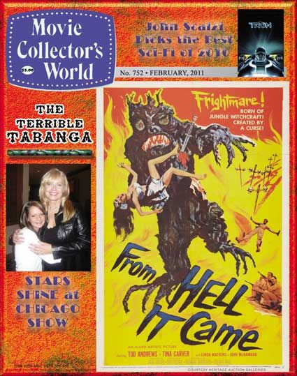 MOVIE COLLECTORS WORLD magazine side cover Issue 752 February 2011