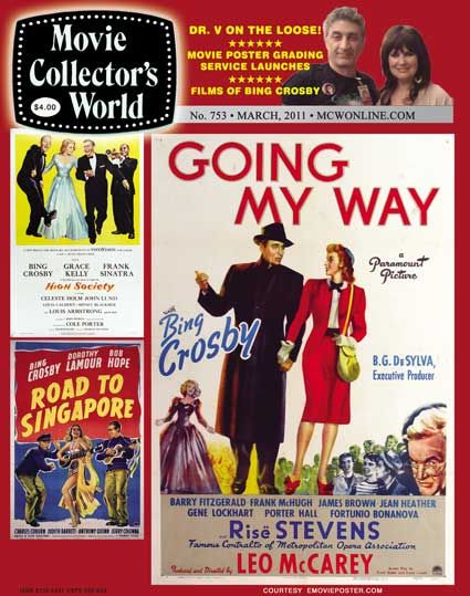 MOVIE COLLECTORS WORLD magazine side cover Issue 753 March 2011