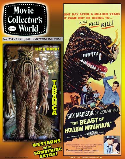 MOVIE COLLECTORS WORLD magazine side cover Issue 754 April 2011