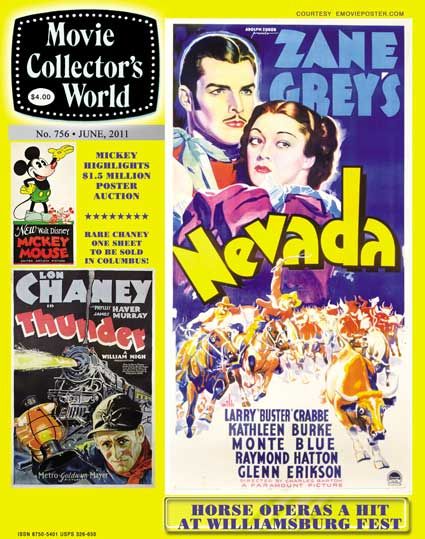 MOVIE COLLECTORS WORLD magazine side cover Issue 756 June 2011