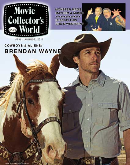 MOVIE COLLECTORS WORLD magazine side cover Issue 758 August 2011