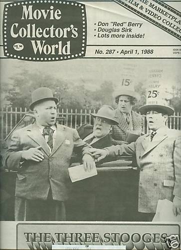 MOVIE COLLECTORS WORLD magazine side cover Issue 287 1 April 1988