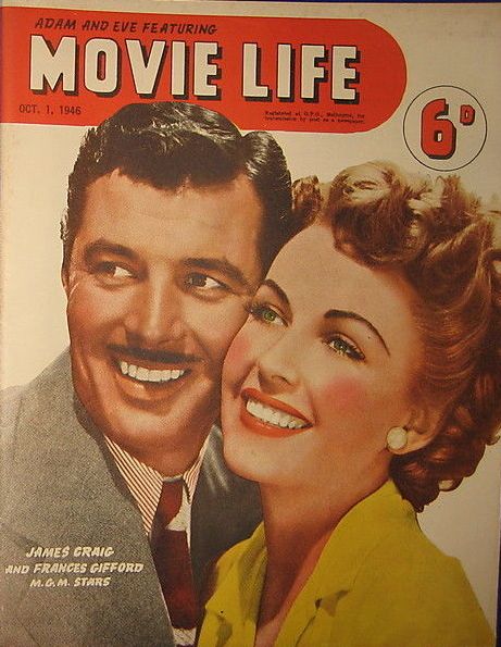 MOVIE LIFE (Au) magazine side cover 1 October 1946