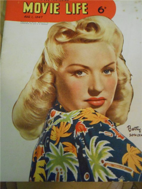 MOVIE LIFE (Au) magazine side cover 1 August 1947