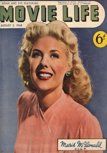 MOVIE LIFE (Au) magazine side cover 2 August 1948