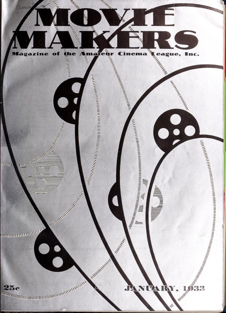 MOVIE MAKERS magazine side cover Issue 98 January 1933