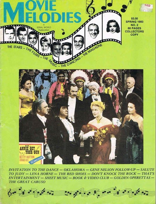 MOVIE MELODIES magazine side cover Issue 2 Spring 1983