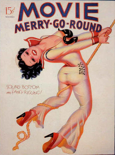 MOVIE MERRY-GO-ROUND magazine side cover  Vol 1 # 3 November 1936
