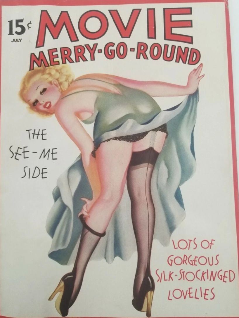 MOVIE MERRY-GO-ROUND magazine side cover  Vol 2 # 3 July 1937
