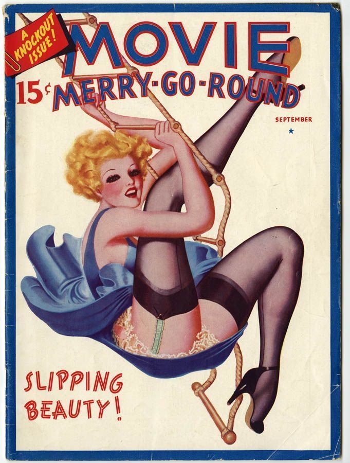 MOVIE MERRY-GO-ROUND magazine side cover  Vol 2 # 4 September 1937