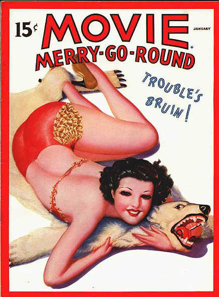MOVIE MERRY-GO-ROUND magazine side cover  Vol 2 # 6 January 1938