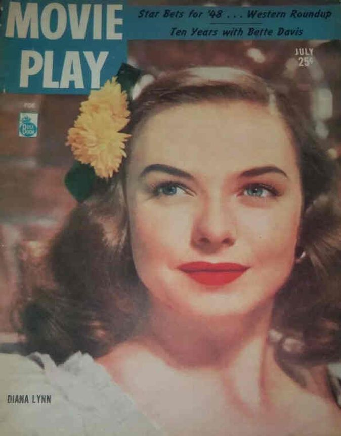 MOVIE PLAY magazine side cover July 1948