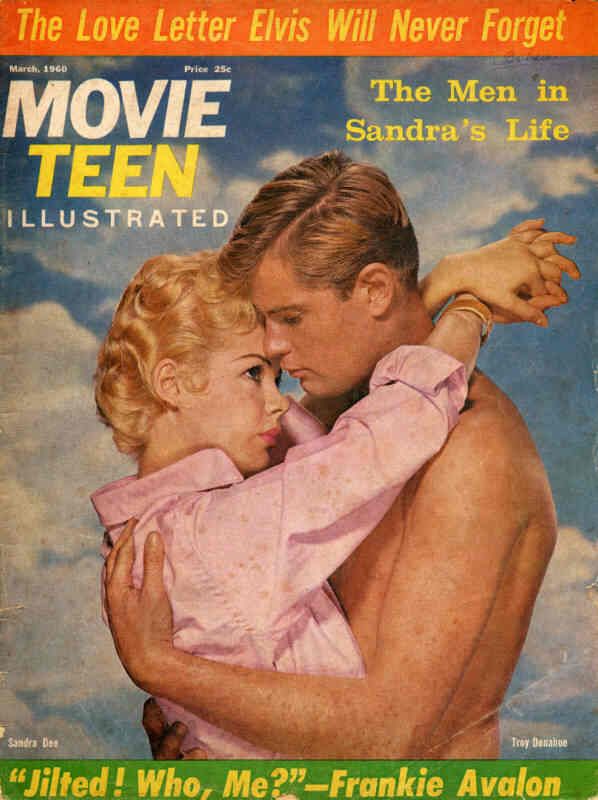 MOVIE TEEN ILLUSTRATED magazine side cover March 1960