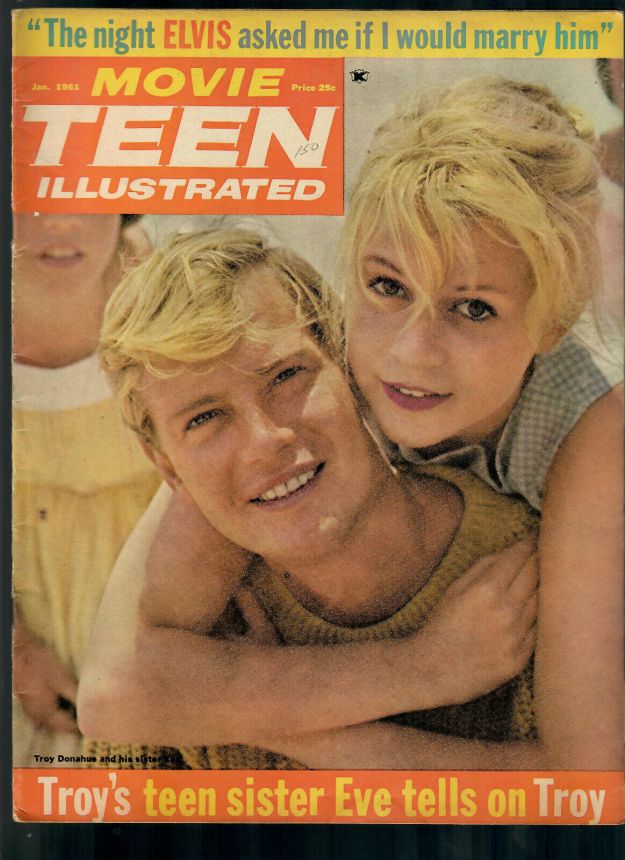 MOVIE TEEN ILLUSTRATED magazine side cover January 1961