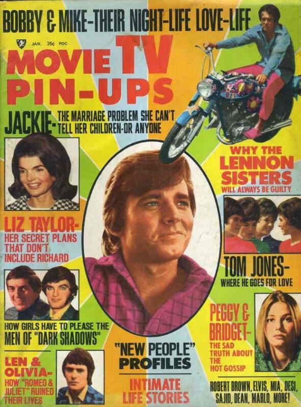 MOVIE TV PIN-UPS magazine side cover January 1970