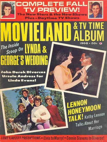 MOVIELAND AND TV TIME ALBUM magazine side cover  1966