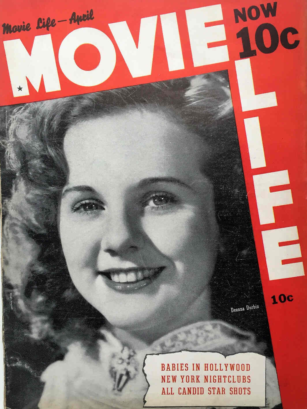 MOVIE LIFE magazine side cover April 1938