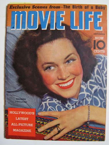 MOVIE LIFE magazine side cover September 1938