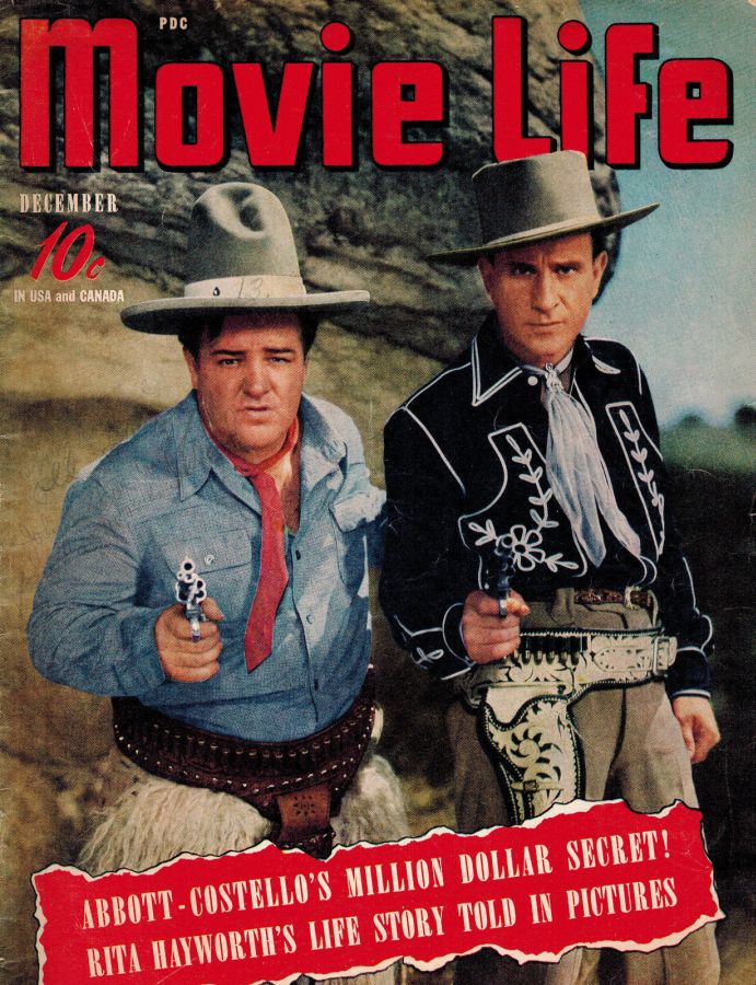 MOVIE LIFE magazine side cover December 1938