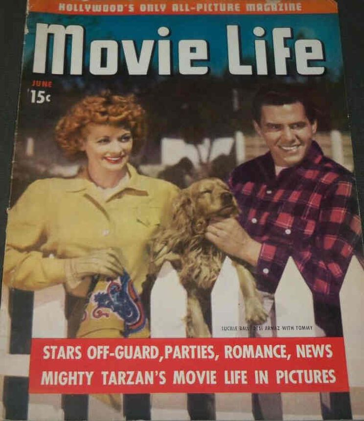 MOVIE LIFE magazine side cover June 1942
