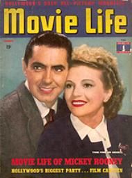 MOVIE LIFE magazine side cover January 1943
