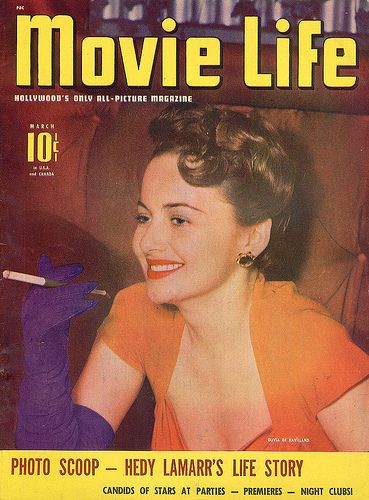 MOVIE LIFE magazine side cover March 1943