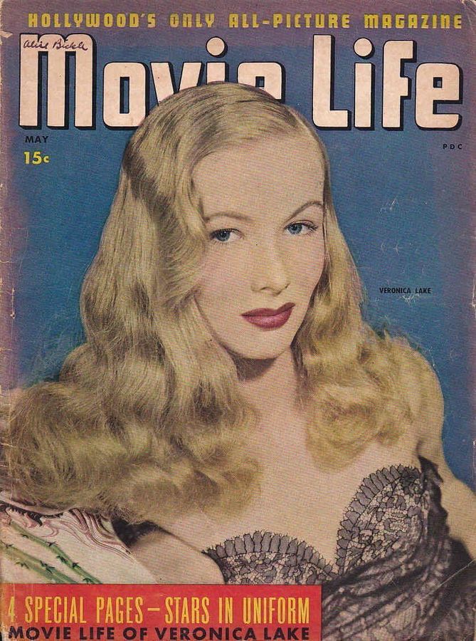 MOVIE LIFE magazine side cover May 1943