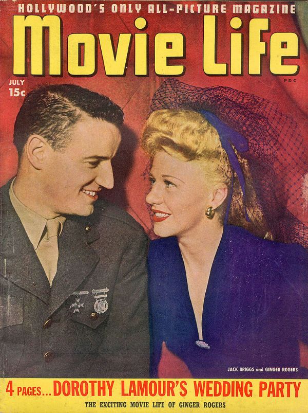 MOVIE LIFE magazine side cover July 1943