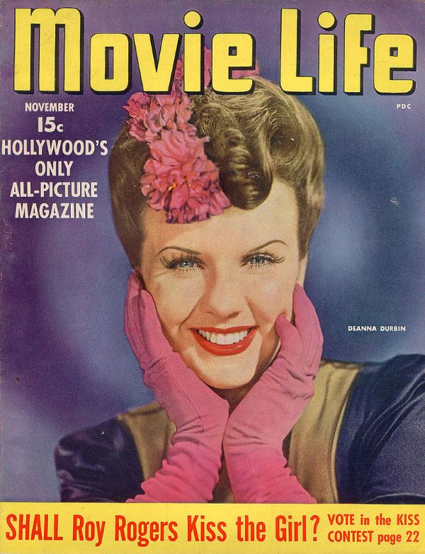 MOVIE LIFE magazine side cover November 1943