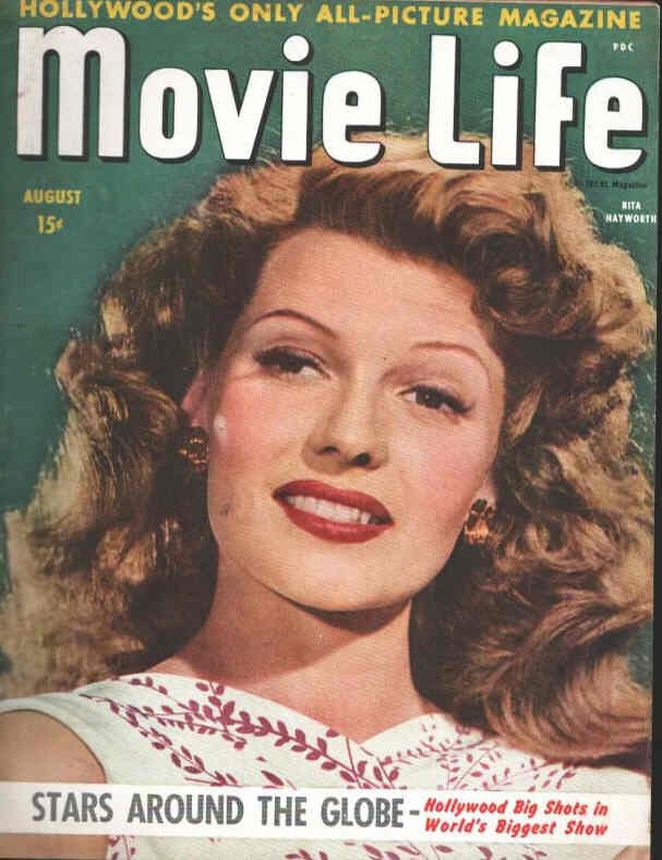 MOVIE LIFE magazine side cover August 1944