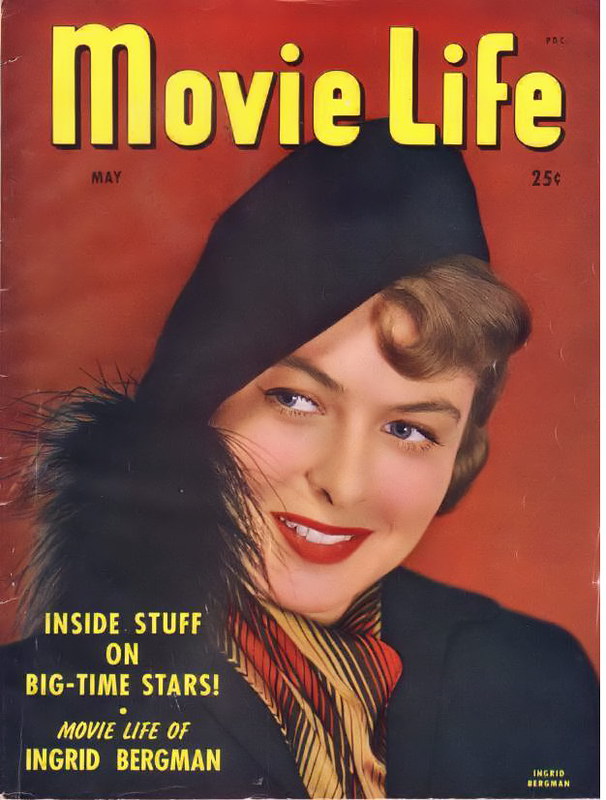 MOVIE LIFE magazine side cover May 1947