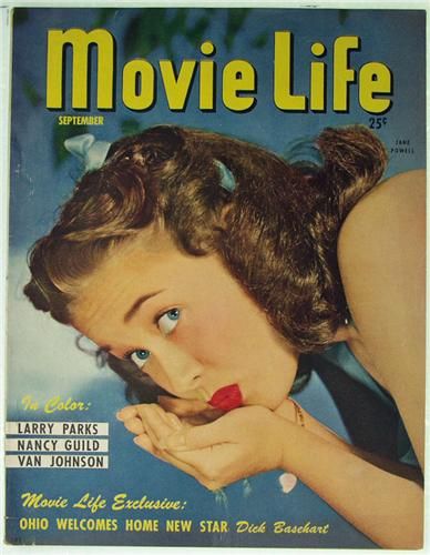 MOVIE LIFE magazine side cover September 1947