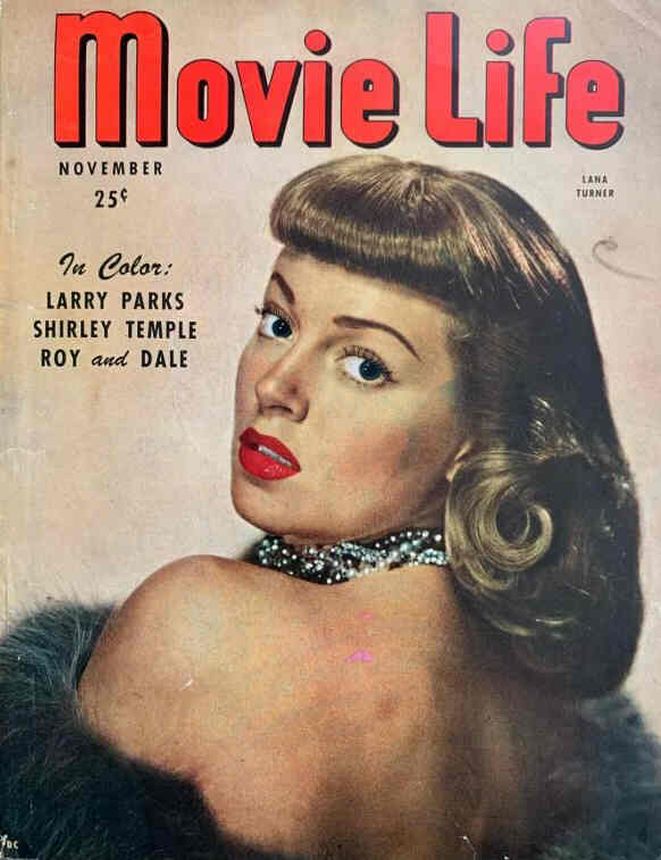 MOVIE LIFE magazine side cover November 1947