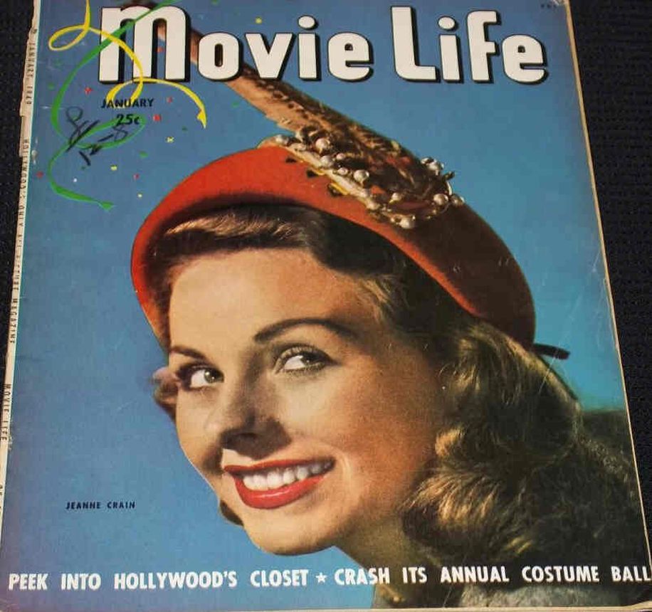 MOVIE LIFE magazine side cover January 1949