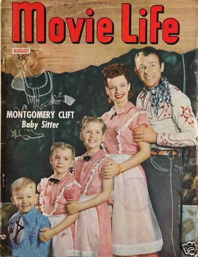 MOVIE LIFE magazine side cover August 1949