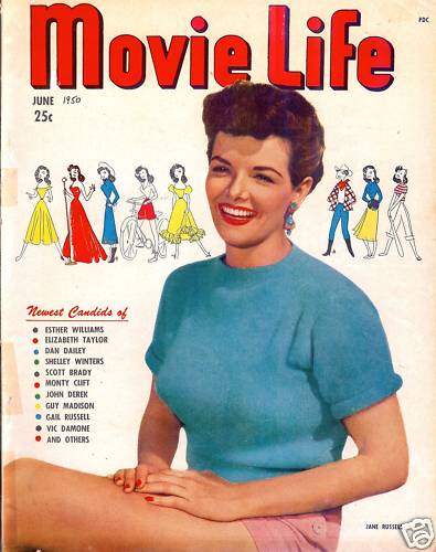 MOVIE LIFE magazine side cover June 1950