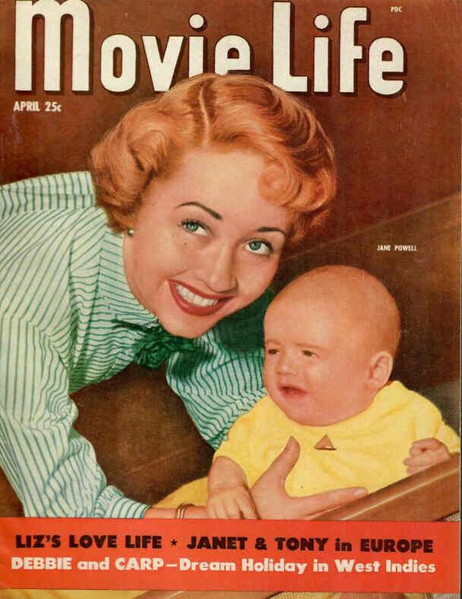 MOVIE LIFE magazine side cover April 1952