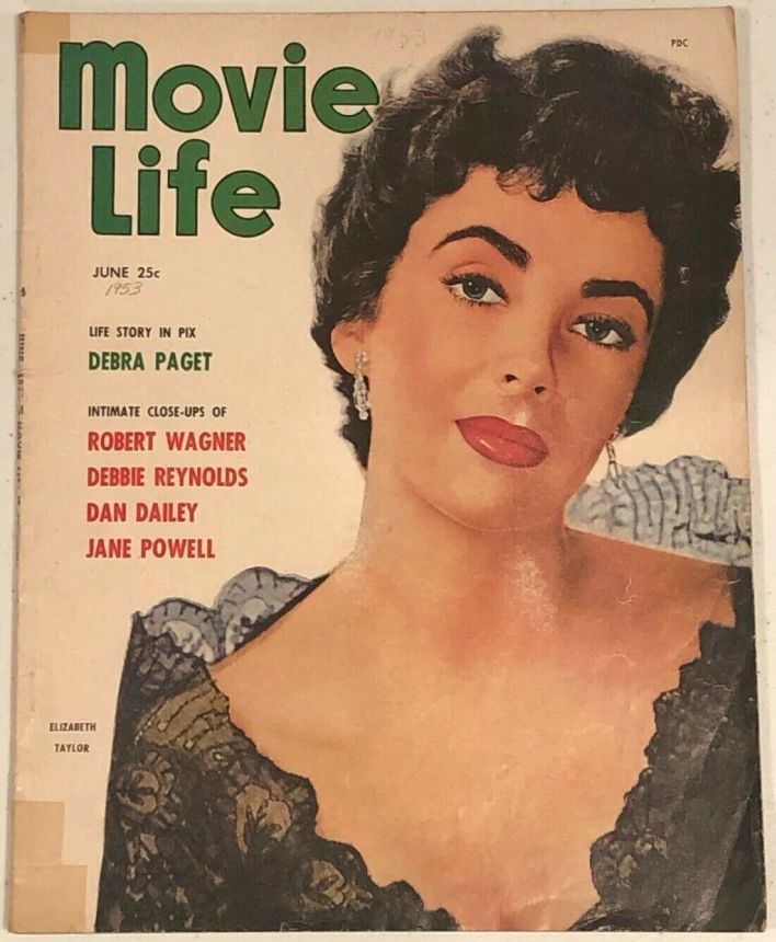 MOVIE LIFE magazine side cover June 1953